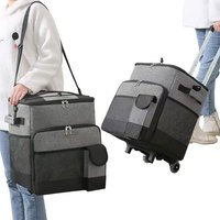 Sac isotherme à roulettes souple isolé étanche avec roues Sac de pique-nique pliable pour plage Camping voyage en plein air