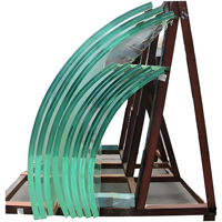 Verre trempé courbé isolant de haute qualité pour murs-rideaux écologiques, façades de bâtiments, hôtels, hôpitaux et portes de douche