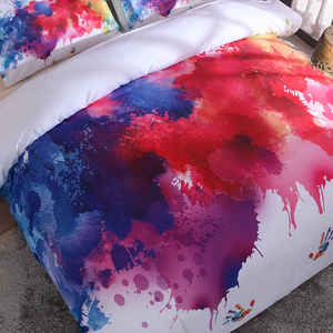 Groothandel Modern Designer Geïnspireerde Handafdruk Patroon Dekbedovertrek Set Kingsize Beddengoed Voor Hotels Gedrukte Stijl - Product Image 3