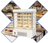 Vitrine Réfrigérée pour Gâteaux Sans Givre à Prix d'Usine, Réfrigérateur de Haute Qualité avec Éclairage LED et Système d'Auto-Évaporation Intégré