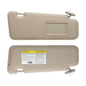 แผ่นบังแดดรถยนต์โตโยต้า ไฮแลนเดอร์ รุ่น 74310-48520-E0 สีเบจ ด้านหลังขวา วัสดุ PVC สีพื้น ติดตั้งด้วยเทป 3M - Product Image 3