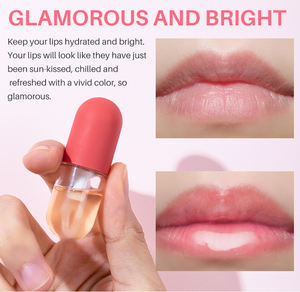 ลิปออยล์ฉลากส่วนตัว 4 มล. โลโก้สั่งทำได้ ไฮยาลูรอนิค ช่วยให้ริมฝีปากดูอวบอิ่ม ปราศจากการทดลองกับสัตว์ พร้อมกล่อง - Product Image 2