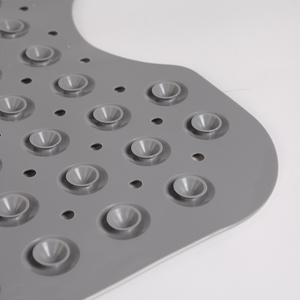 Alfombrilla de Ducha Extra Grande de PVC Sólido, Antideslizante, con Ventosas, Diseño de Burbujas de <span class=keywords><strong>Masaje</strong></span>, Orificios de Drenaje Rápido, para Bañera - Product Image 3