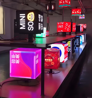 Cube magique d'intérieur créatif Cuboïde Panneau d'affichage à LED Cube magique d'intérieur créatif Cuboïde carré pour logo de magasin de vente au détail