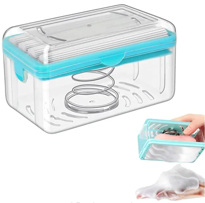 뜨거운 다기능 플라스틱 비누 비누 비누 세탁 상자 접시 거품 상자 컨테이너 샤워 홈 주방