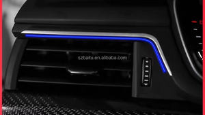 Lumière d'Ambiance Intérieure de Voiture Multicolore en Fibre de Carbone LED, Modification Lumineuse pour <span class=keywords><strong>Audi</strong></span> A4 A5 B9 2017-2021 - Product Image 2