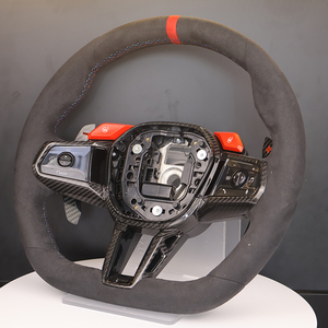 Upgrade Microfiber Sports Racing Steering Wheel for BMW F30 F10 G30 G20 F20 F32 F36 F11 M4 F82 M340i - Product Image 1