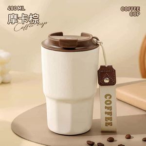 304 Stainless Steel <b>Coffee</b> Mug Portable Car Thermos Business Office Gift Dual-Drink Mug - Product Image 4