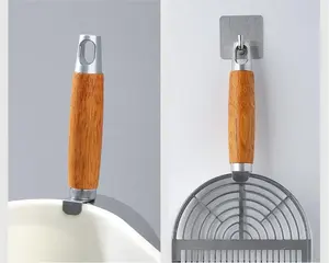 Große, langstielige <span class=keywords><strong>Pet</strong></span> Poop <span class=keywords><strong>Scoop</strong></span> ing Tool Langlebige Katzenstreu schaufel aus Edelstahl - Product Image 3