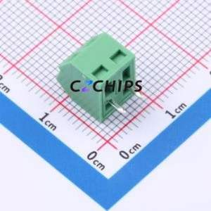 MX127S-3.81-02P-GN01-Cu-Y-A Screw Terminal Block Through hole Component (THT),P=3.81mm Connector 1x2P 3.81mm Green Through Hole - Product Image 2