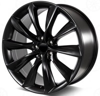 Roues flottantes concaves Kipardo Jantes 18 pouces 5x114.3 8.5J Wide ET35 Jantes concaves à revêtement noir pour jantes Tesla Model 3