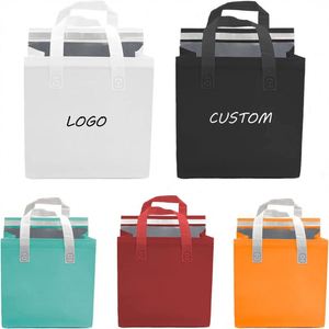Wholesale Insulated <b>Cooler</b> Bag Thermal Waterproof Reusable PP <b>Material</b> Takeaway Tote Nonwoven <b>Cooler</b> Bag With Handle - Product Image 1