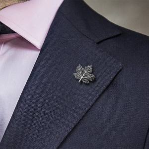 Vintage Esdoornblad Reversspeld Luxe Verguld Pak Accessoires Broche Voor Heren Formele Blazers En Smoking - Product Image 4