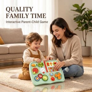 Libro Sensoriale per Bambini, Giocattolo Educativo Montessori, Tavola Multifunzionale con Luci e Suoni per l'Apprendimento Precoce - Product Image 6