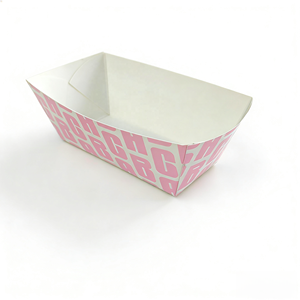Scatola per hot dog autoassemblante in cartone rosa con stampa personalizzata <span class=keywords><strong>JAN</strong></span> GOO per imballaggio alimentare - Product Image 2