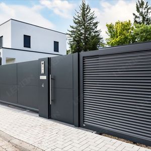 Puertas de Aluminio <span class=keywords><strong>Inteligentes</strong></span> Eléctricas de Alta Gama, Personalizadas de Fábrica, para Exteriores, de Lujo, para Villas, Patios Privados y Casas - Product Image 1