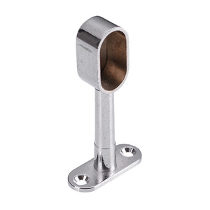 Support mural inversé pour porte-vêtements en alliage de zinc, base de fixation pour armoire, accessoires de mobilier - Product Image 5