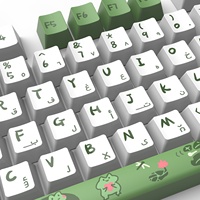 Arabe/coréen/russe petite grenouille PBT colorant Sublimation Keycaps profil OEM pour clavier mécanique 61/87/104/108