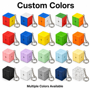 Llavero con Cubo Mágico Mini 2x2 Personalizado con Logotipo, Juguete de Rompecabezas, Cubo de Velocidad, para Regalo Promocional, Educativo, Antiestrés - Product Image 3
