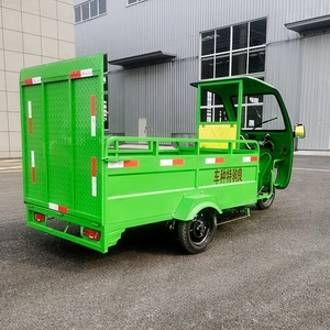 <span class=keywords><strong>Camion</strong></span> à quatre godets personnalisé Décharge d'ordures l'assainissement de l'environnement Baril suspendu Nettoyage Tricycle électrique - Product Image 3