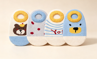 Chaussettes Jacquard Personnalisées pour Bébé, Chaussettes Fines Respirantes en Coton Antidérapantes, Chaussettes Discrètes à Semelle Souple Antidérapante pour Tout-Petits, Idéales pour le Quotidien