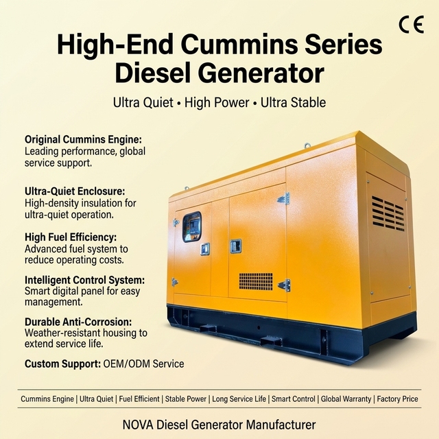 Super Silent Soundproof Diesel Generator Set 20kw 40kw 50kw 50/60Hz Brushless Alternator for Industrial Use