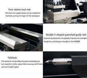 เครื่องกลึงโลหะแนวนอนแบบแมนนวล ความแม่นยำสูง สำหรับงานปานกลาง แบบ Gap Bed พร้อมช่องว่างปกติ - Product Image 3