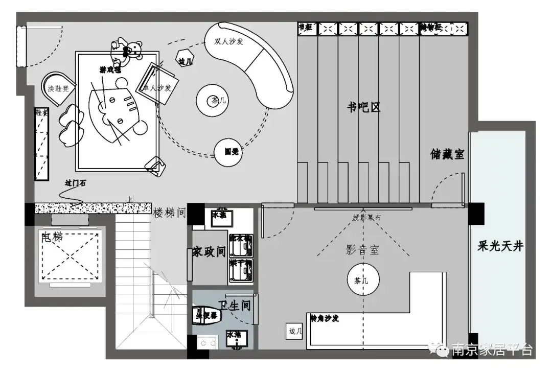 Layanan Desain Interior Rendering gambar 3D Max untuk vila rumah mewah dengan daftar furnitur bahan anggaran