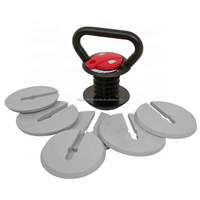 Kettlebell réglable à vente chaude, entraînement de musculation, ensemble de kettlebell réglable de 10 à 40 lb