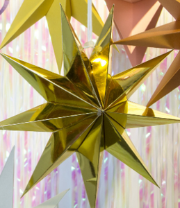 Ornements d'origami étoile en <span class=keywords><strong>papier</strong></span> étoile à neuf branches pour la fête de Noël de la remise des diplômes du Ramadan et la décoration de fenêtre de la maternelle d'anniversaire - Product Image 6