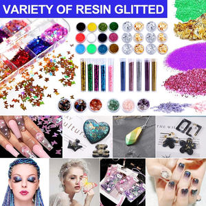 TIMESRUI 111PCS/BOX <strong>Resin</strong> <strong>Art</strong> <strong>Starter</strong> <strong>Kit</strong> for Beginners - Epoxy/UV <strong>Resin</strong> DIY Craft Supplies: Glitter,Fillers,Jewelry Accessories - Product Image 2