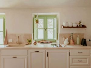 ตู้ครัวสไตล์เรโทรชนบทอเมริกัน ราคาประหยัด ทันสมัย ขนาดเล็ก ขายส่ง - Product Image 6