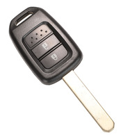 Coque de clé de voiture à transpondeur Offre Spéciale 2 boutons clé de voiture à distance étui de remplacement de lame non coupée pour honda