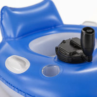 Fauteuil flottant électrique gonflable avec télécommande et direction à 360 degrés en PVC pour piscine et lac