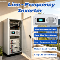 Inversor Solar de Onda Sinusoidal Pura de 5KW DC48V, Tipo de Frecuencia de Línea con Variador de Frecuencia (VFD) para Uso en Supermercados y Oficinas, Directo de Fábrica