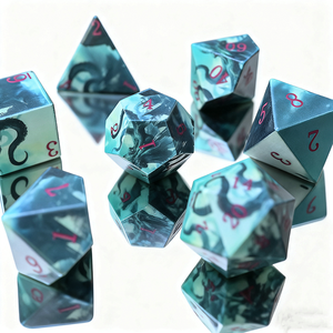 Juego de Dados Personalizados con Impresión Completa, Tótem, 7 Dados, Dragón Rojo, Popular, Cthulhu, DND, para Dragones y Calabozos - Product Image 4