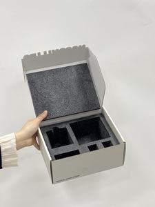 Cajas de envío de avión reciclables de cartón ecológico del fabricante para tarro de botella de vidrio frágil con buzón de inserción de espuma - Product Image 4