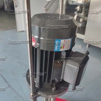 Mélangeur liquide à cisaillement élevé mobile Sipuxin pour l'industrie cosmétique, acier inoxydable 304/316, état neuf, levage pneumatique
