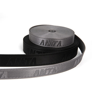 레저 가방 맞춤 로고 조절 가능 자카드 리본 스트라이프 직조 스트랩 내구성 웨빙 나일론 자카드 어깨 스트랩 웨빙 - Product Image 3