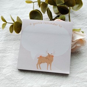 シルバーフォイルダイカット形状折りたたみプランナー異なる形状磁気スティッキーノートバッキングカード付き - Product Image 2