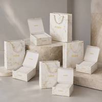 Ensemble de boîte d'emballage de luxe personnalisée pour bijoux et sac en papier avec fermeture magnétique et dorure à chaud pour l'emballage de bijoux et de parfums
