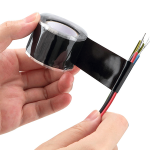Self Fusing <strong>Silicone</strong> Tape Waterproof Black Self Amalgamating Tape,<strong>Silicone</strong> <strong>Rubber</strong> Tape for Plumbing,Sealing Pipes,<strong>Hose</strong> Repair - Product Image 2