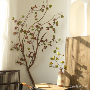 Yihua Floral Art Artificial Fig Branch <b>Silk</b> Flower New Chinese Style Home Decor Single Branch WHG001 - Product Image 4