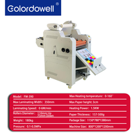 Laminateur à chaud infrarouge FM-390 Colordowell |   Machine à plastifier entièrement automatique format 350 mm, température maximale 160°C, compatible A3/A4/A5