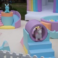 Globalltoy - Tobogán Grande Portátil y Suave para Niños, Piscina de Pelotas Ecológica, Equipo de Juego