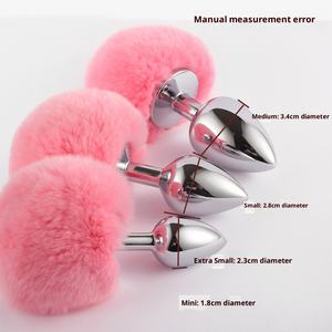 Yumuşak tavşan kuyruk Metal su geçirmez Anal Plug tilki/kedi/köpek kuyruk flört kadın Backcourt Anal yetişkin malzemeleri - Product Image 2