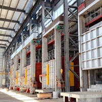 Four de chauffage haute température à foyer mobile de 500 kW pour plaques d'acier