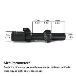 Longue-vue BANGBANG 1-6X24 SFP en aluminium, tube de 30 mm, légère, étanche, anti-buée, antichoc, pour la chasse et les activités de plein air - Product Image 3