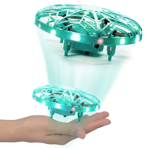 批发手控感应互动飞碟无人机玩具儿童Usb充电室内无人机飞机