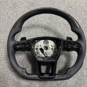 Super Offre Volant en Fibre de Carbone Véritable pour <span class=keywords><strong>Audi</strong></span> A4 A7 B9 R8 RS RS3 S3 S4 S5 S4 RS4 A5 RS5 RS6 Q5 Q7 Q3 A3 A6 S4 B8 <span class=keywords><strong>TT</strong></span> C8 - Product Image 2